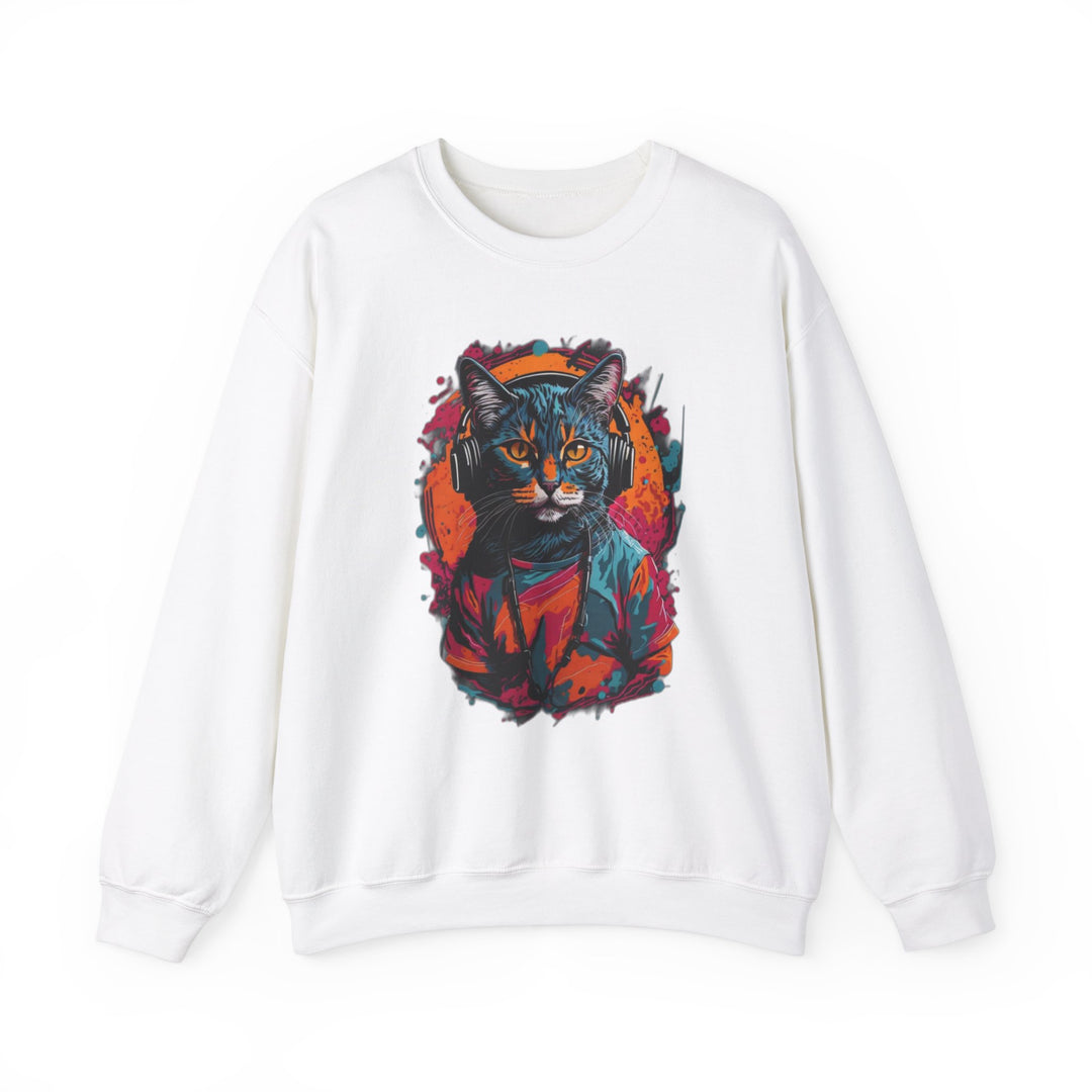 Rhythm and Purr Cat Sweatshirt - Tune In Style