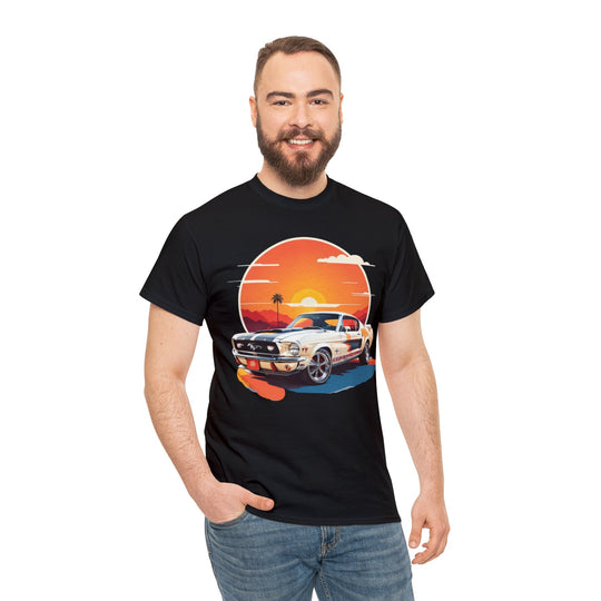 Sunset Muscle Car T-Shirt - Muscle Car Edition