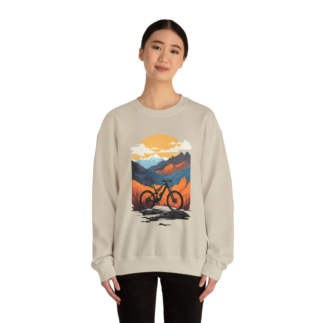 Mountain Bike Unisex Sweatshirt - Wave Fusions