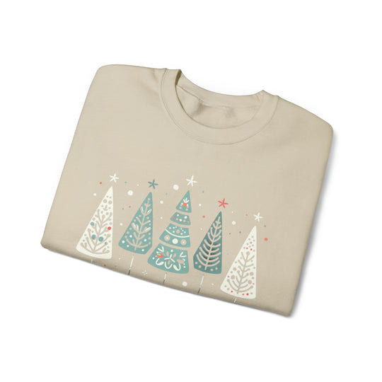 Folk Art Christmas Celebration Unisex Sweatshirt - Wave Fusions