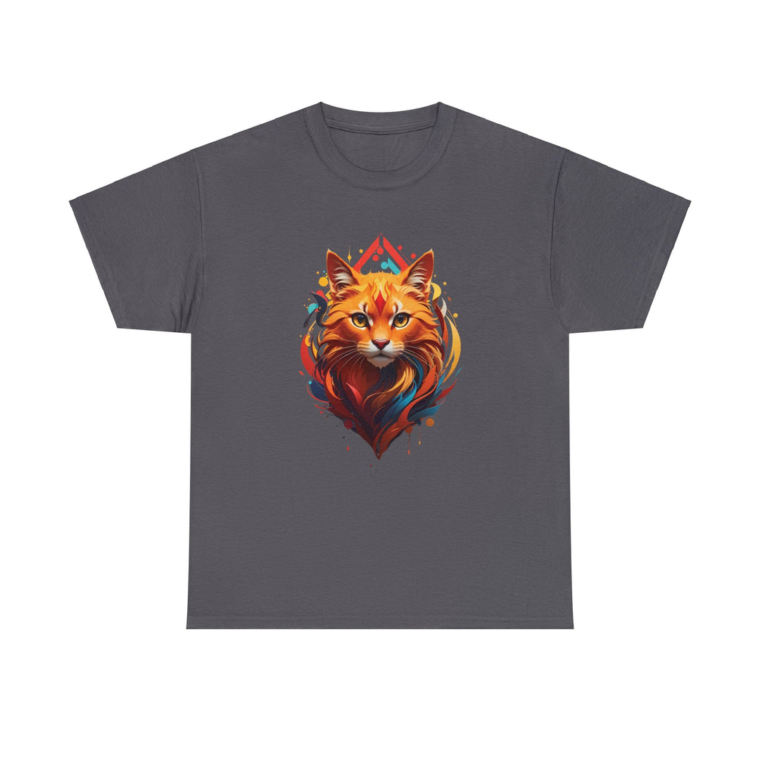 Flame Spirit Cat T-Shirt - Wildfire Whiskers