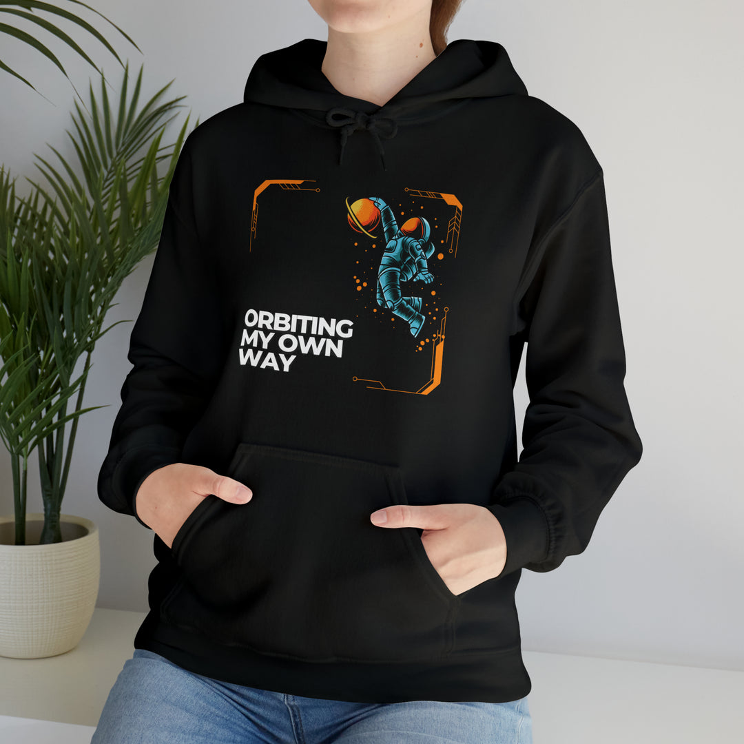 Orbiting My Own Way Unisex Hoodie - Wave Fusions