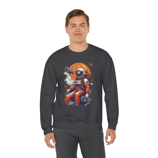 Retro Astronaut Unisex Sweatshirt - Wave Fusions