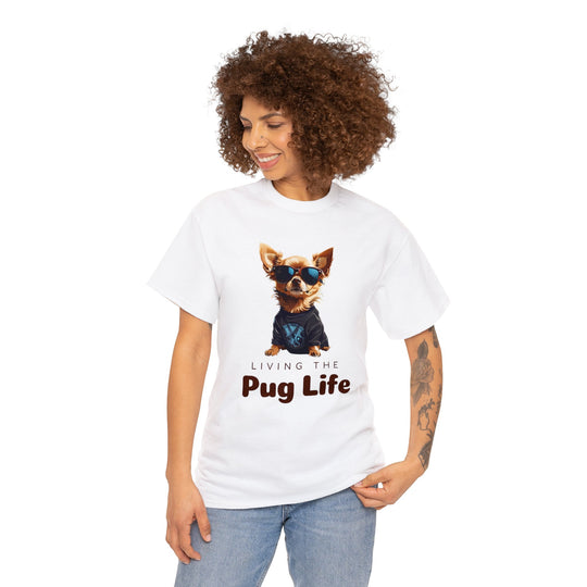 Pug Attitude T-shirt - Living The Pug Life