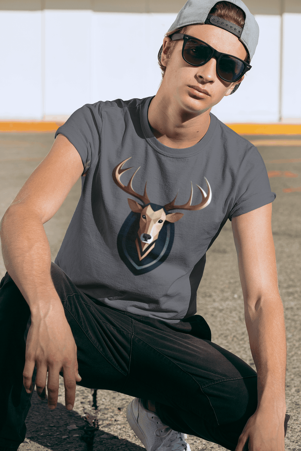 Deer with Long Horns T-Shirt