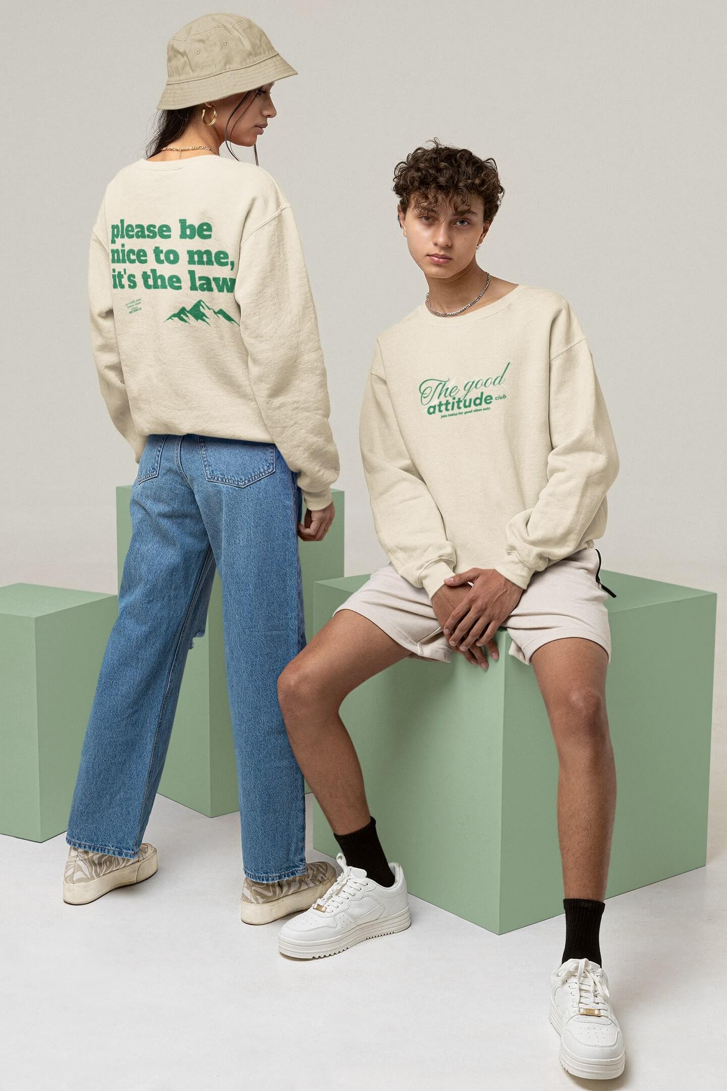 wave fusions good attitude sweatshirt