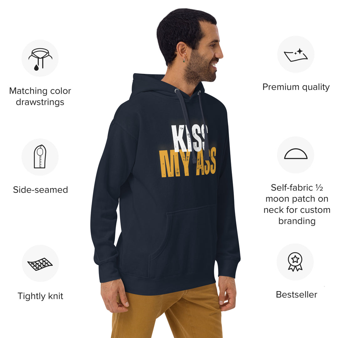 Kiss My Ass Unisex Hoodie - Wave Fusions