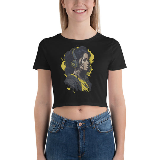 Women’s Crop Tee - Wave Fusions