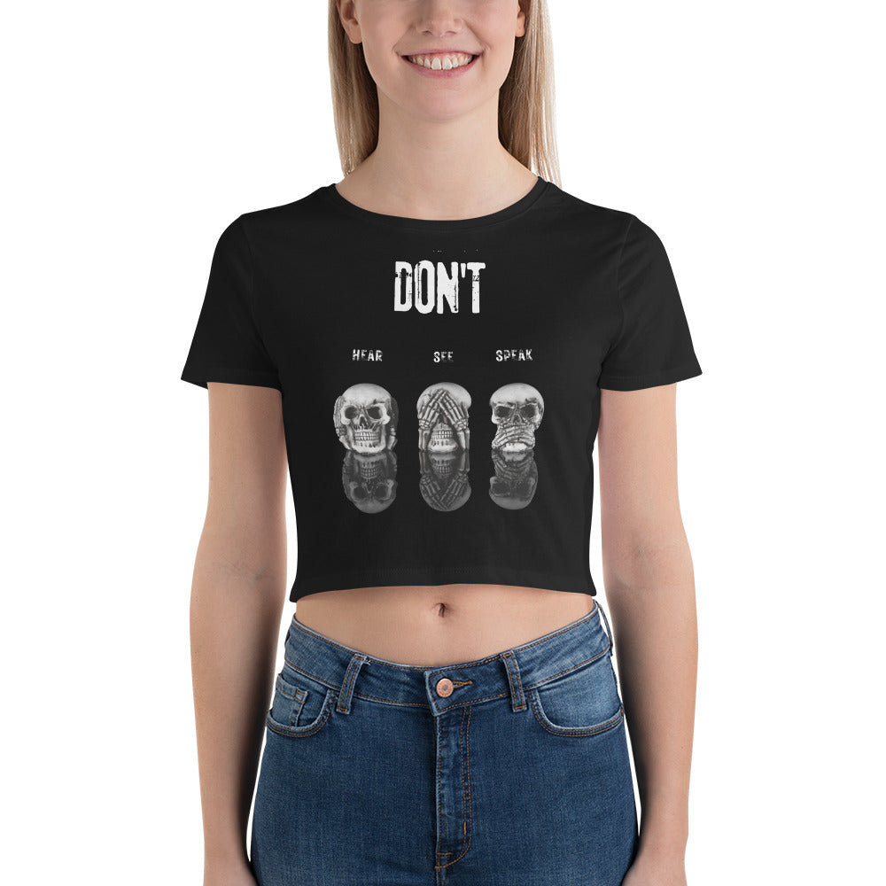 Don't Women’s Crop Tee - Wave Fusions