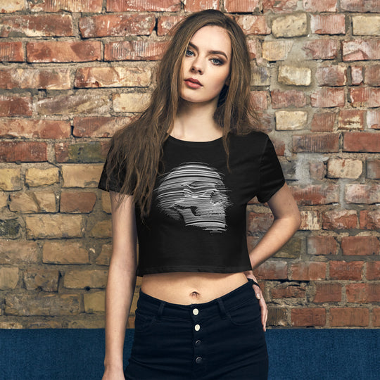 Skull Women’s Crop Tee - Wave Fusions