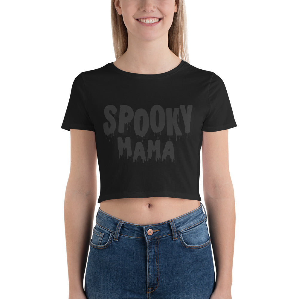 Spooky Mama Women’s Crop Tee - Wave Fusions