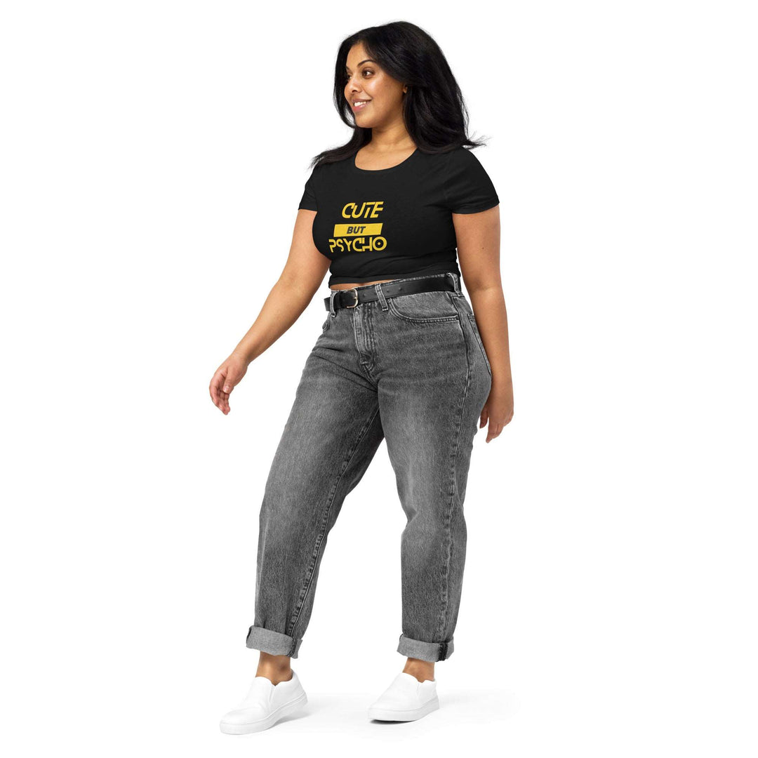 Cute But Psycho Women’s Crop Tee