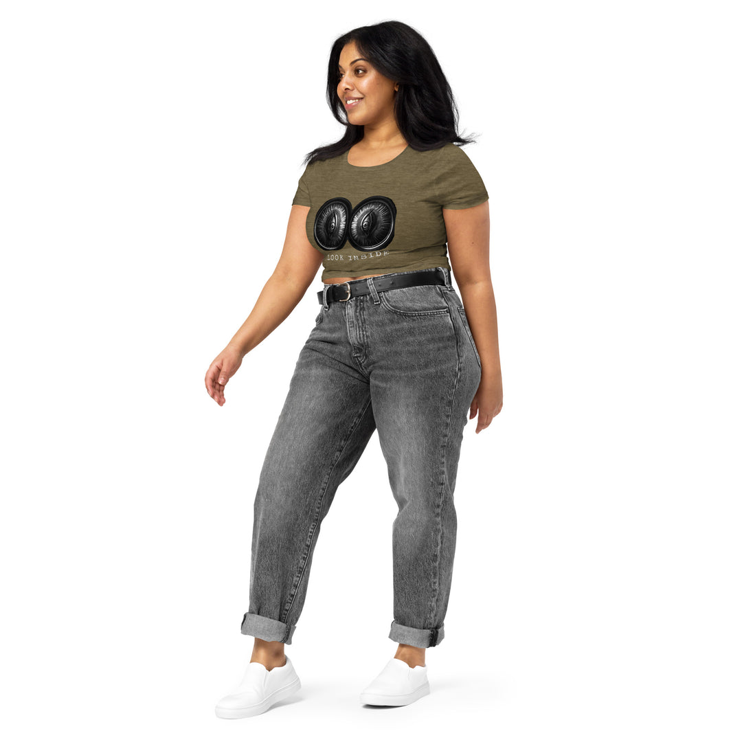 Look Inside Women’s Crop Tee - Wave Fusions