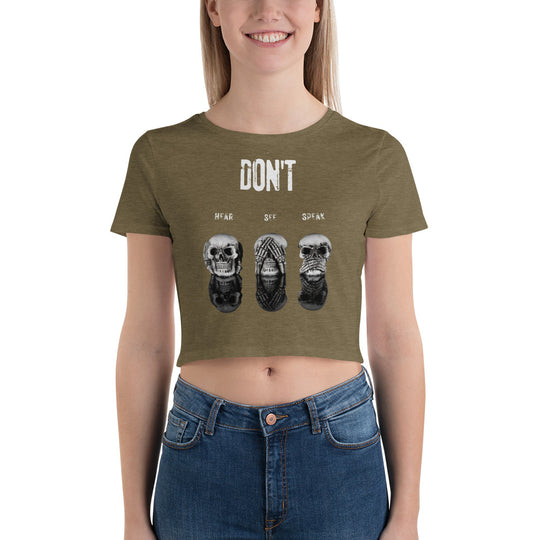 Don't Women’s Crop Tee - Wave Fusions