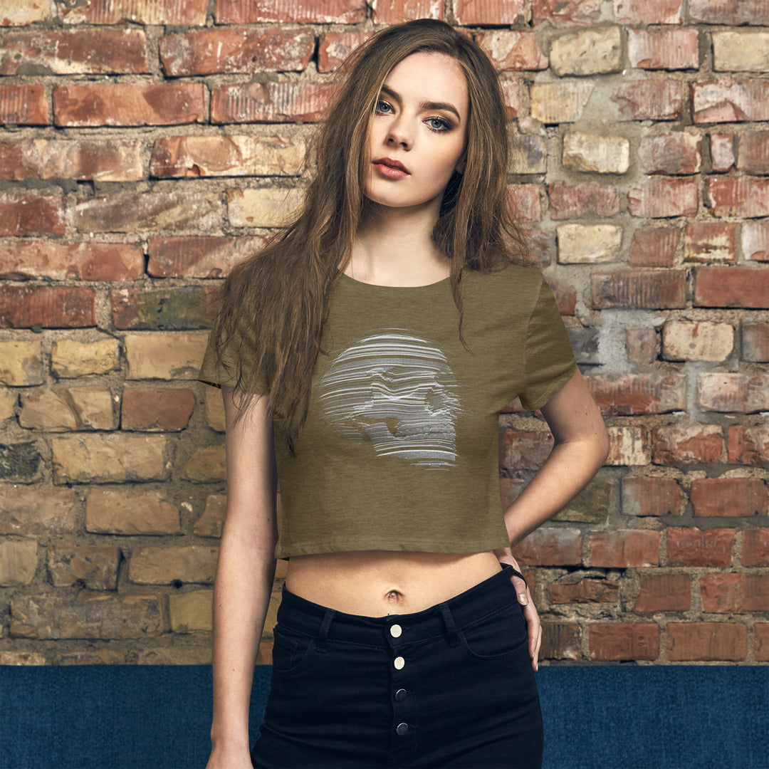 Skull Women’s Crop Tee - Wave Fusions