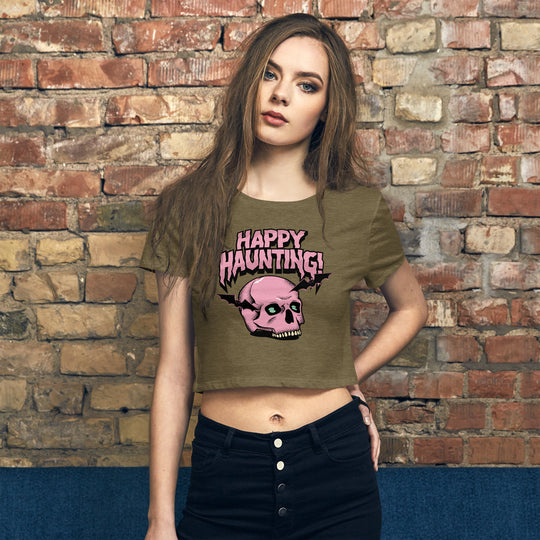 Happy Hunting Women’s Crop Tee - Wave Fusions