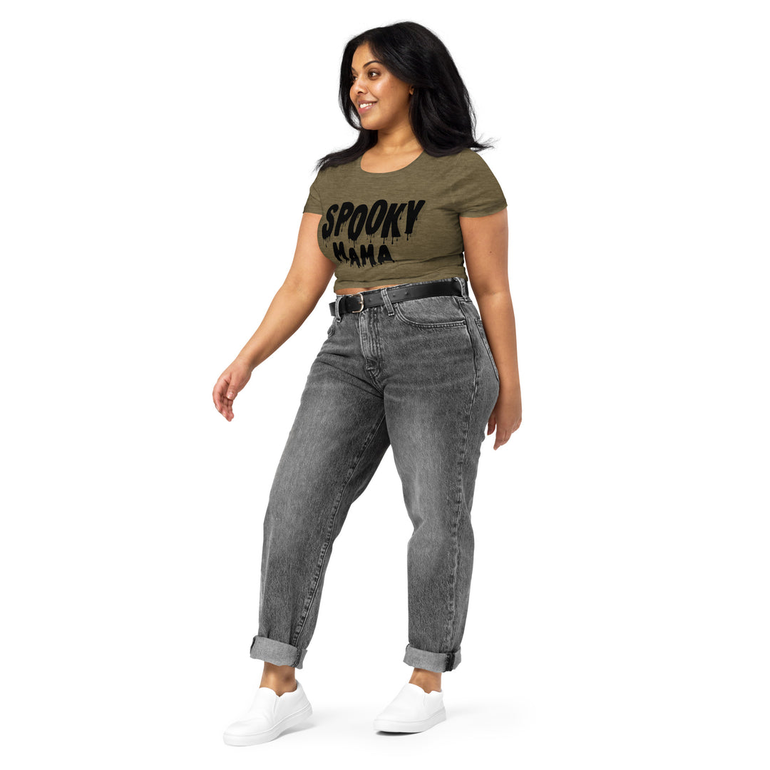 Spooky Mama Women’s Crop Tee - Wave Fusions