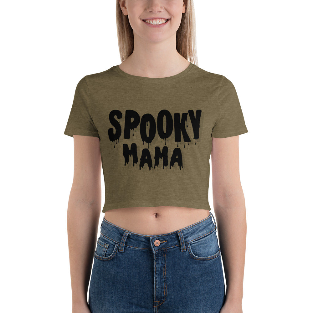 Spooky Mama Women’s Crop Tee - Wave Fusions