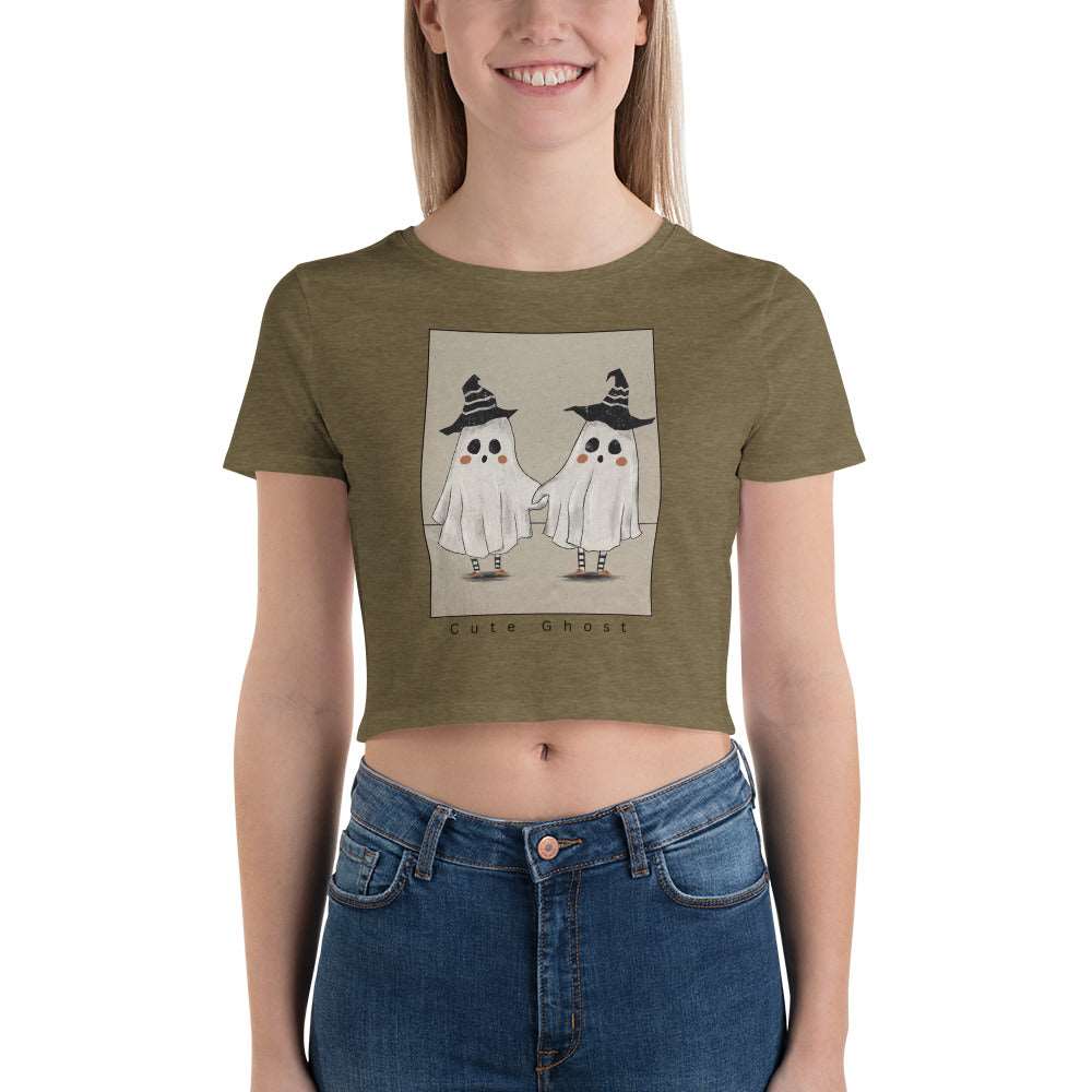 Cute Ghost Women’s Crop Tee