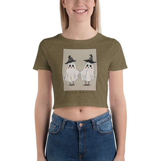 Cute Ghost Women’s Crop Tee