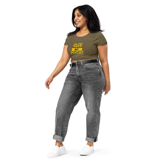 Cute But Psycho Women’s Crop Tee