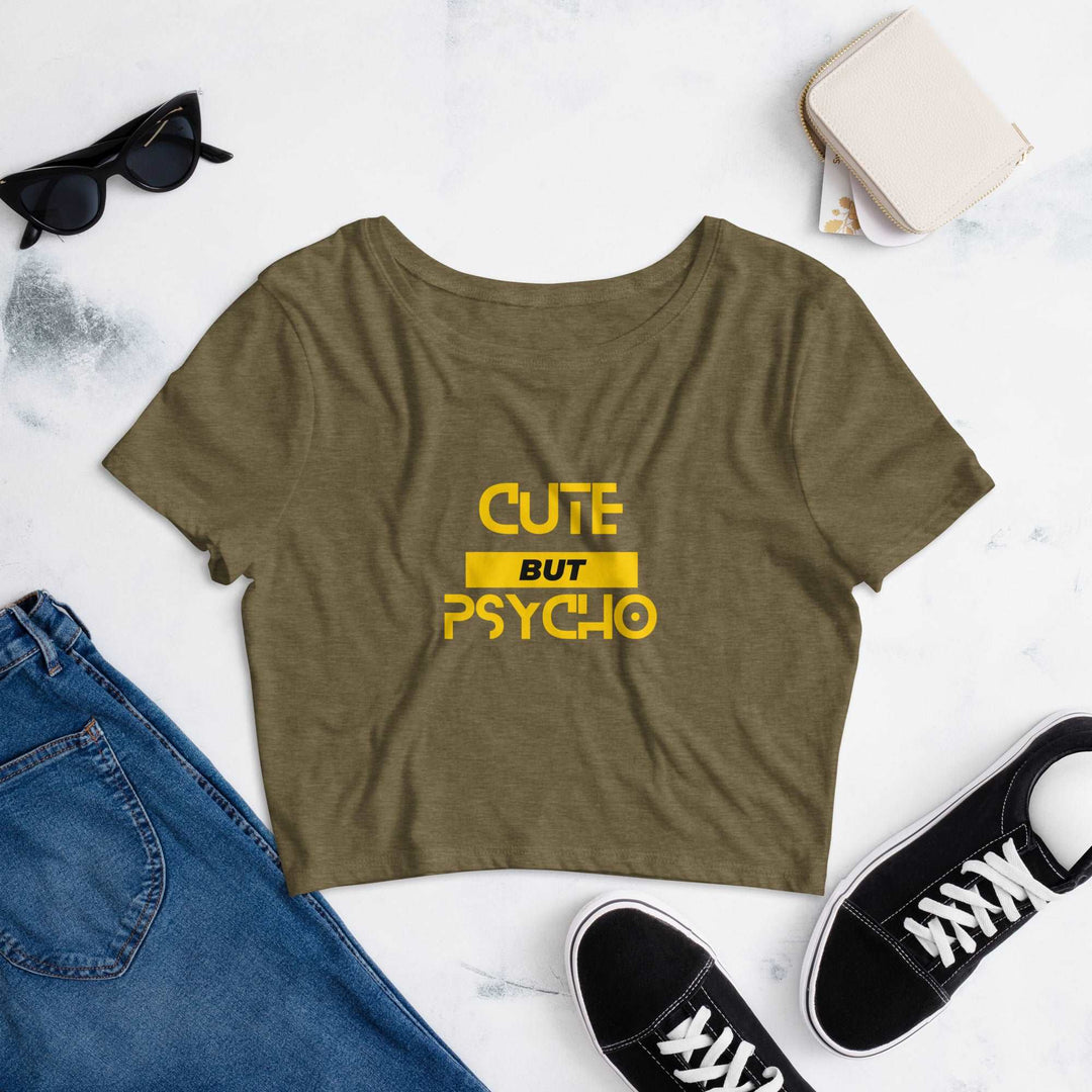 Cute But Psycho Women’s Crop Tee