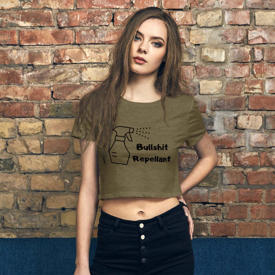 Bullshit Repellent Women’s Crop Tee