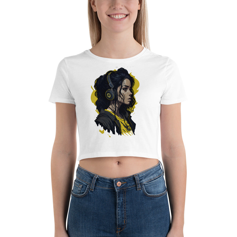 Women’s Crop Tee - Wave Fusions