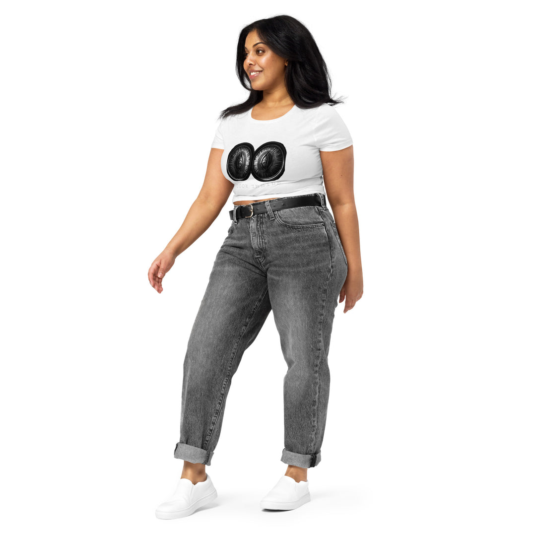 Look Inside Women’s Crop Tee - Wave Fusions