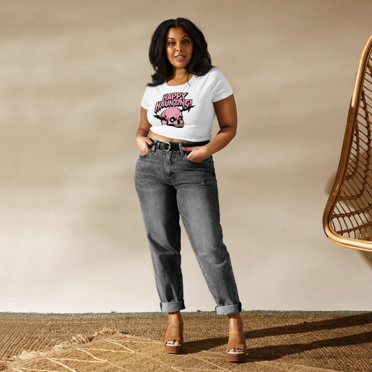 Happy Hunting Women’s Crop Tee - Wave Fusions