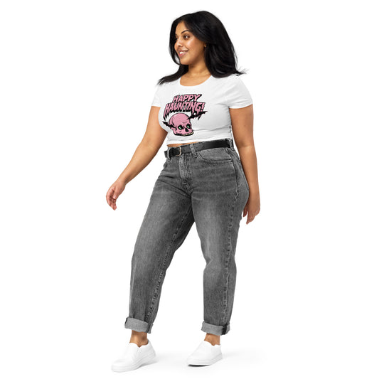 Happy Hunting Women’s Crop Tee - Wave Fusions