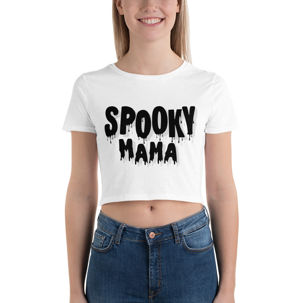 Spooky Mama Women’s Crop Tee - Wave Fusions