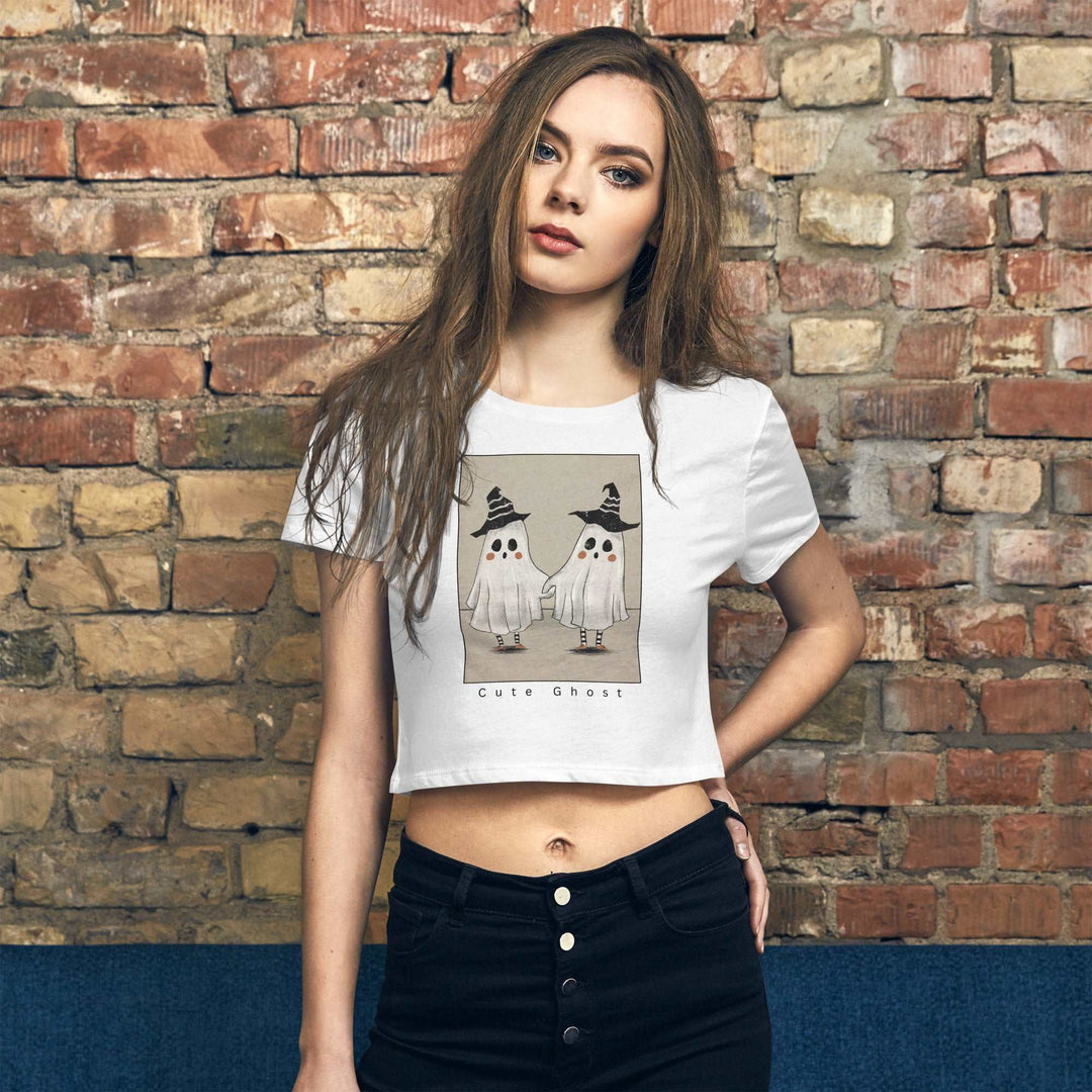 Cute Ghost Women’s Crop Tee