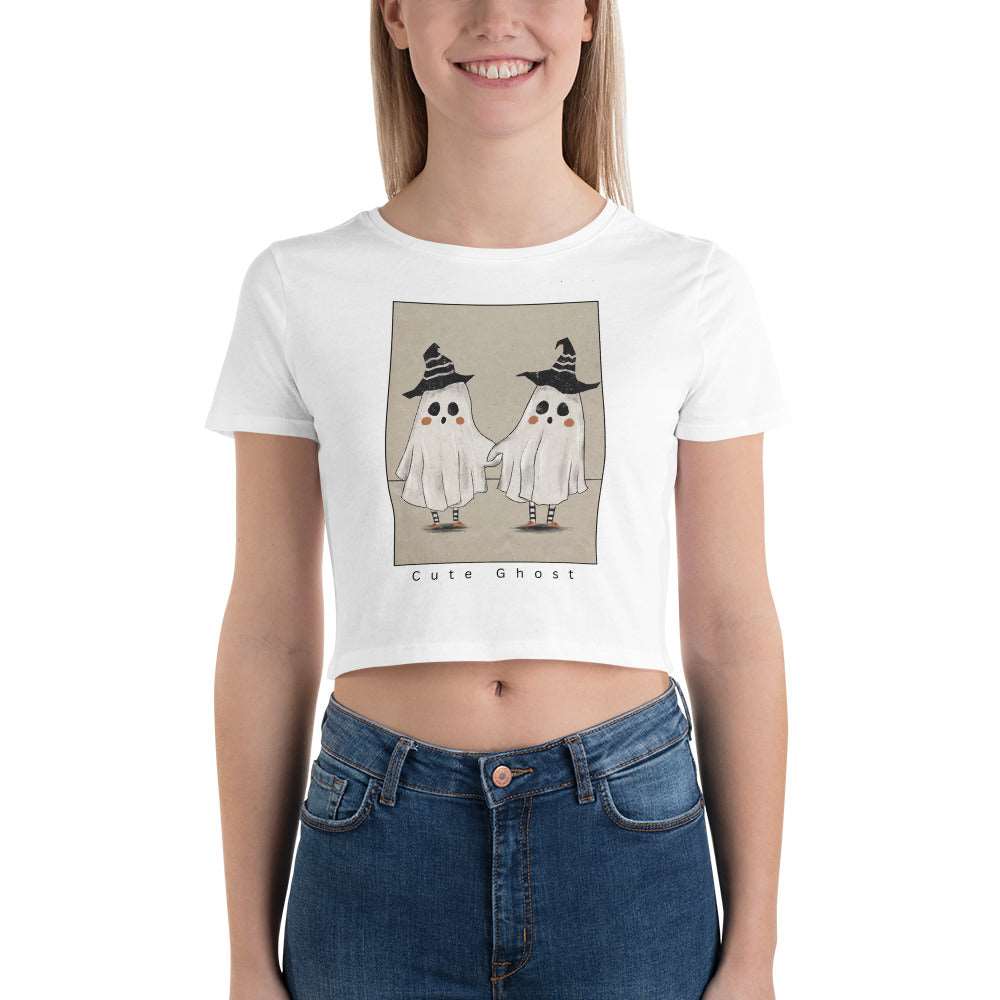 Cute Ghost Women’s Crop Tee