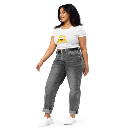 Cute But Psycho Women’s Crop Tee