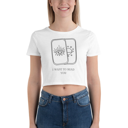 I Want To Read You Women’s Crop Tee - Wave Fusions