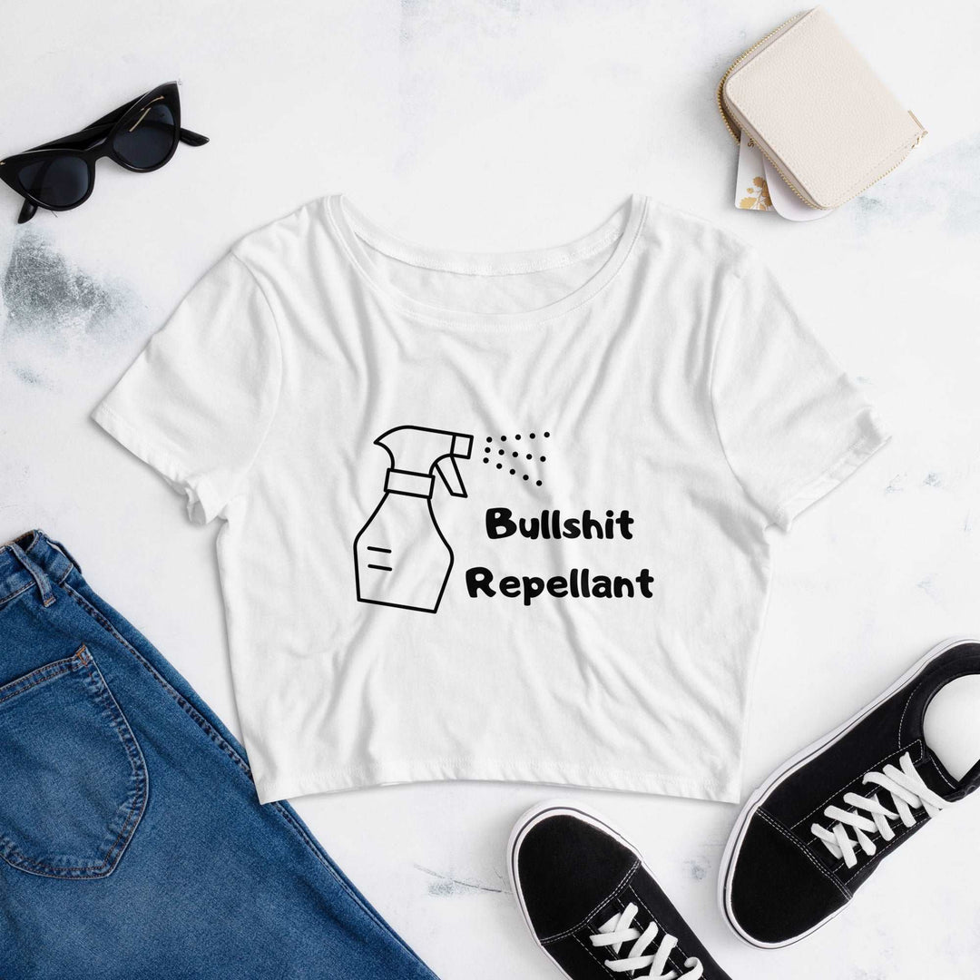 Bullshit Repellent Women’s Crop Tee