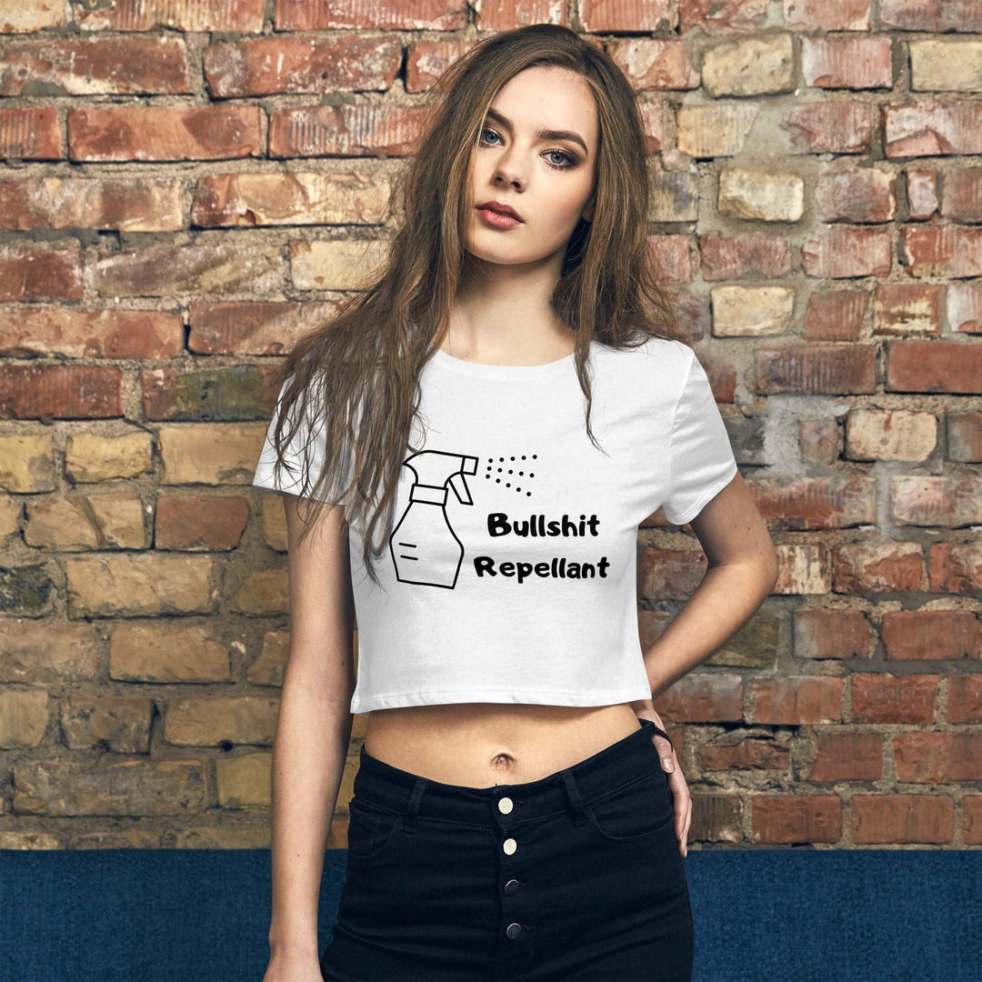 Bullshit Repellent Women’s Crop Tee