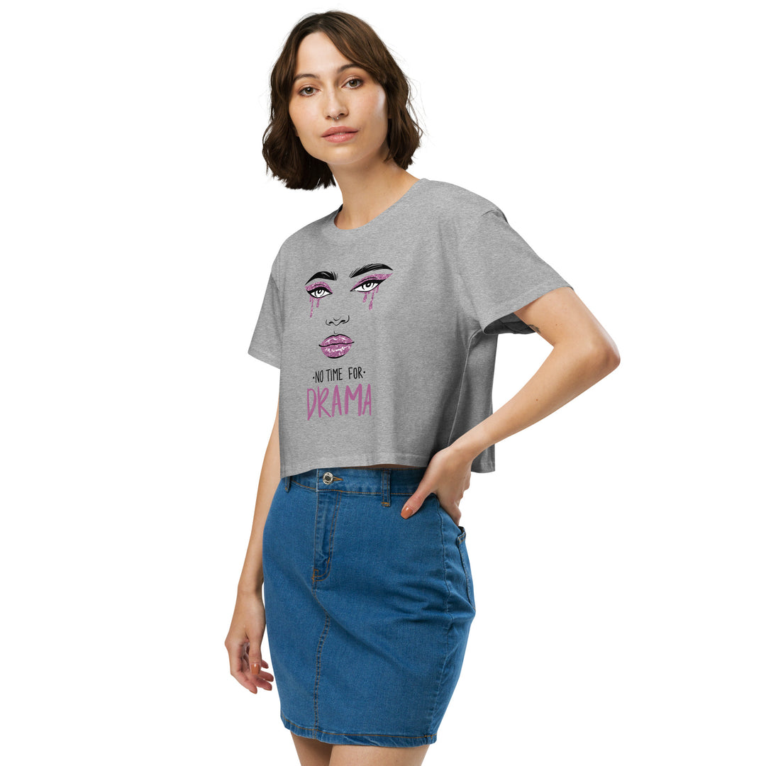 No Time For Drama Women’s crop top - Wave Fusions