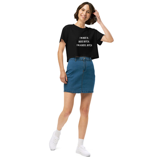 Boss Bitch Women’s crop top - Wave Fusions