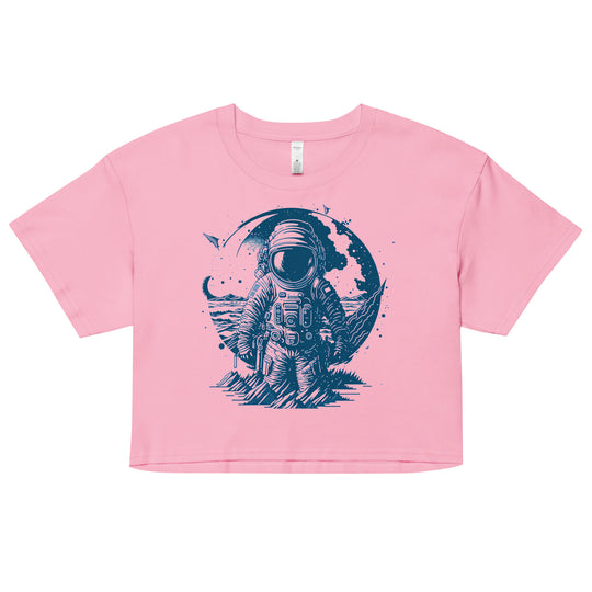 Astronaut's Women’s crop top - Wave Fusions