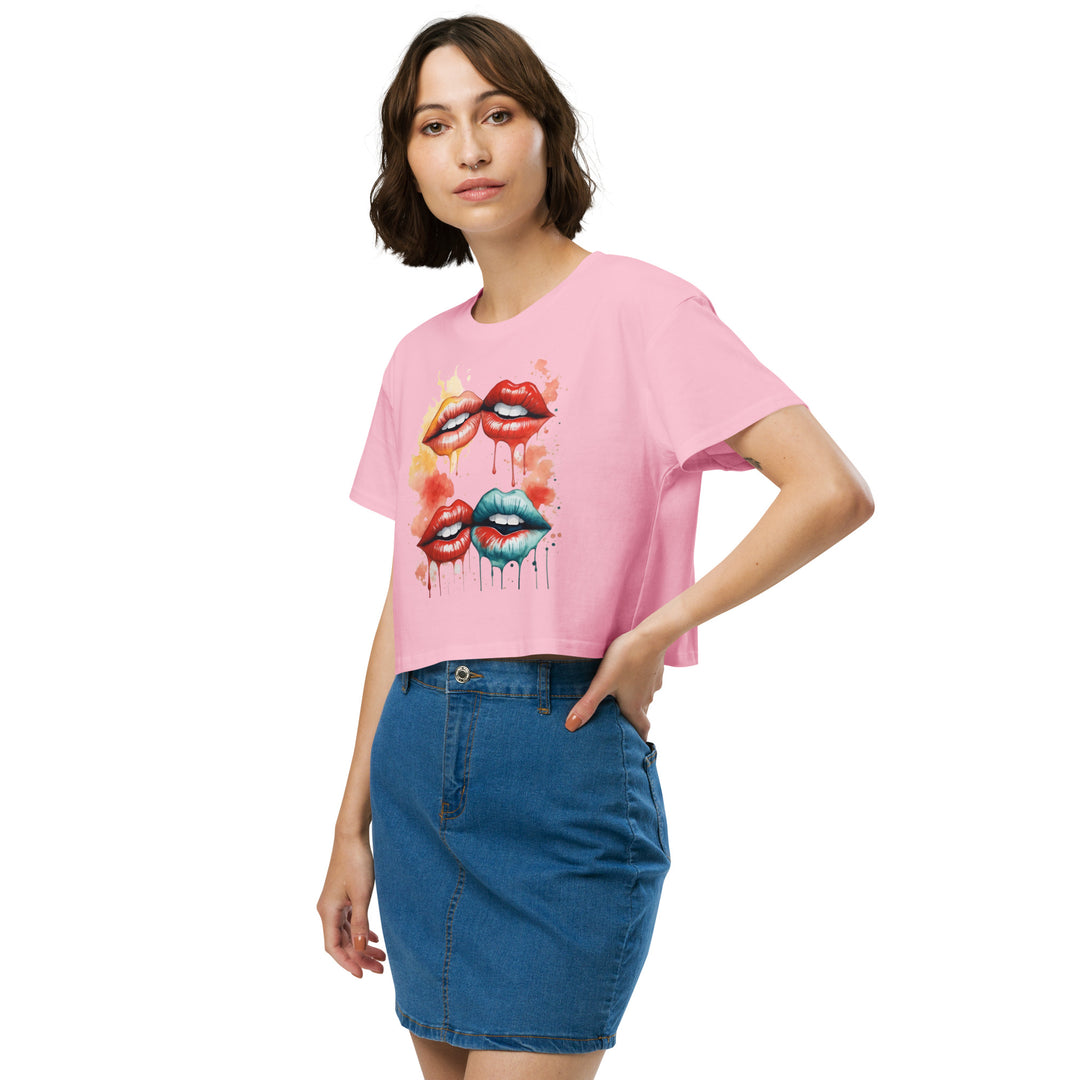 Lips Women’s crop top - Wave Fusions