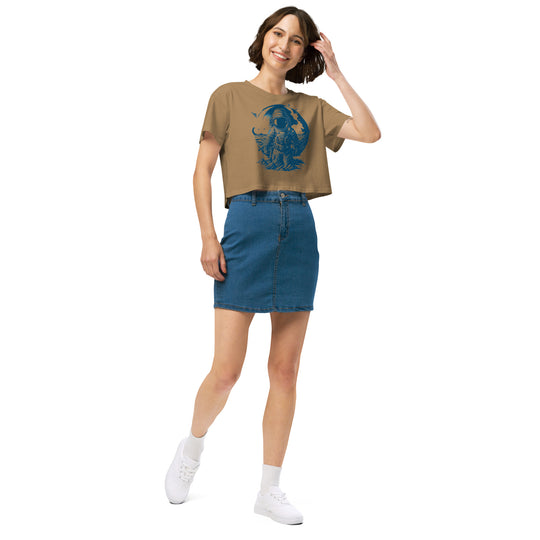 Astronaut's Women’s crop top - Wave Fusions