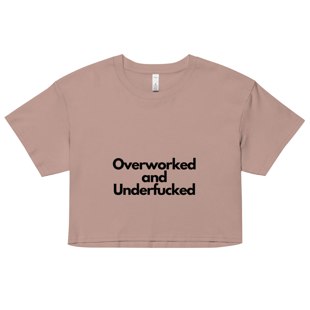 Overworked Women’s crop top - Wave Fusions