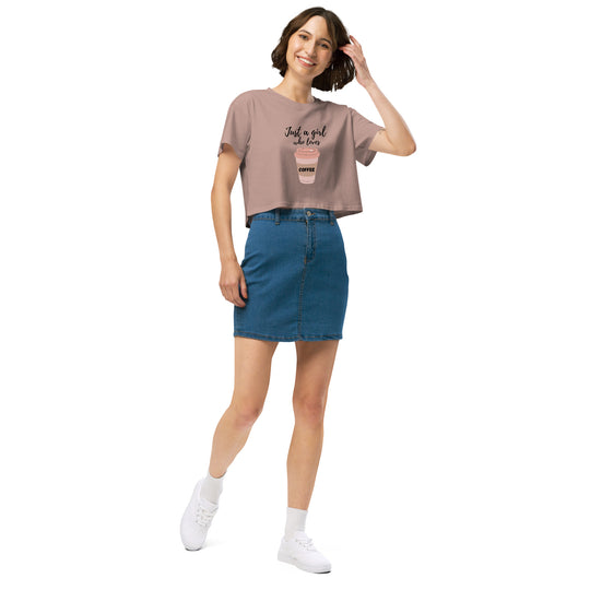 Coffee Lover Women’s crop top - Wave Fusions