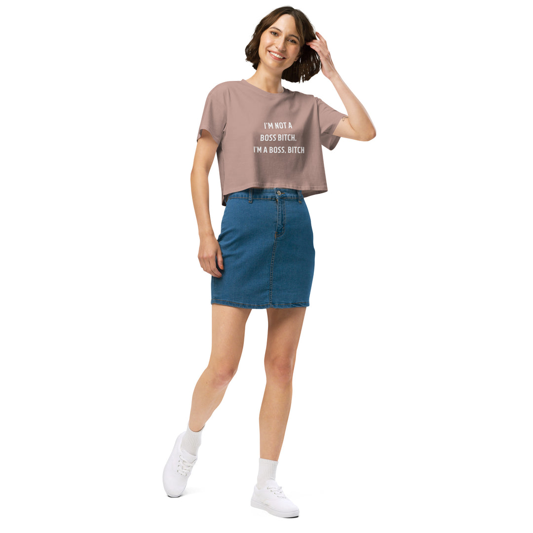 Boss Bitch Women’s crop top - Wave Fusions