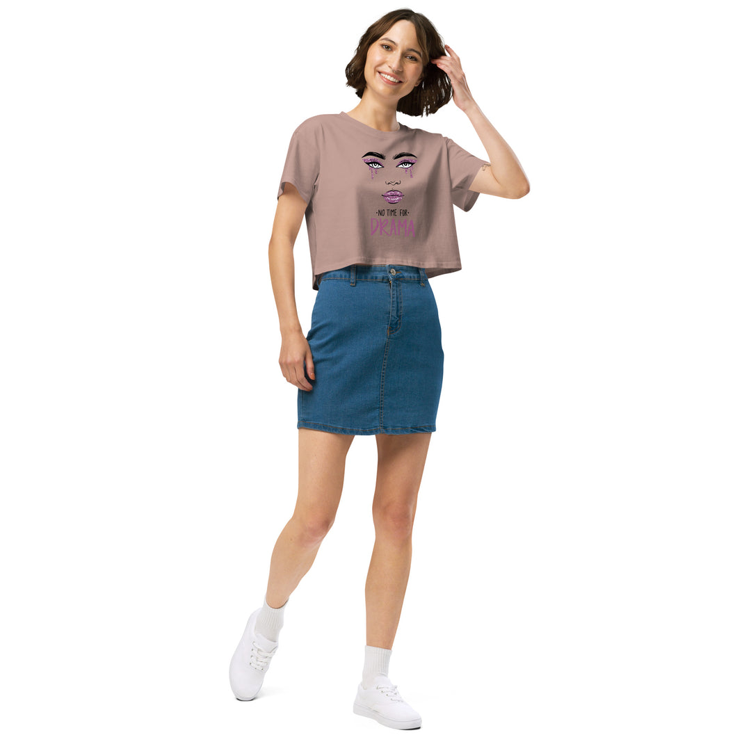 No Time For Drama Women’s crop top - Wave Fusions