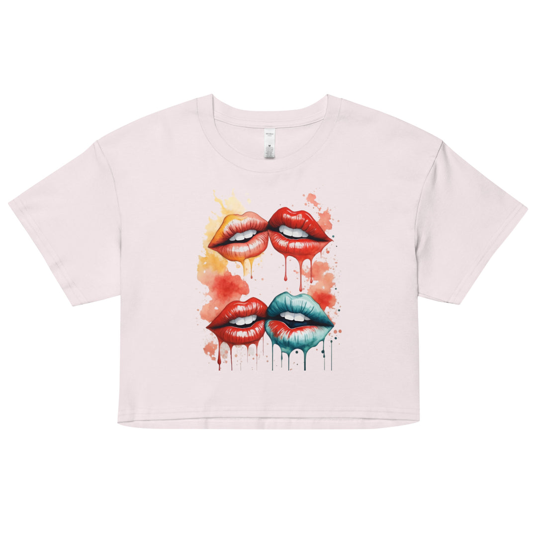 Lips Women’s crop top - Wave Fusions