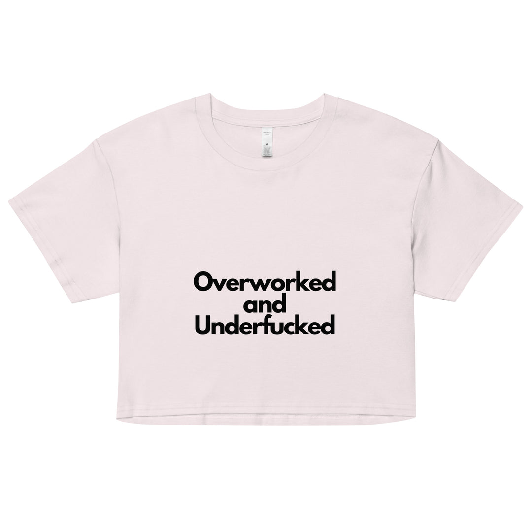 Overworked Women’s crop top - Wave Fusions