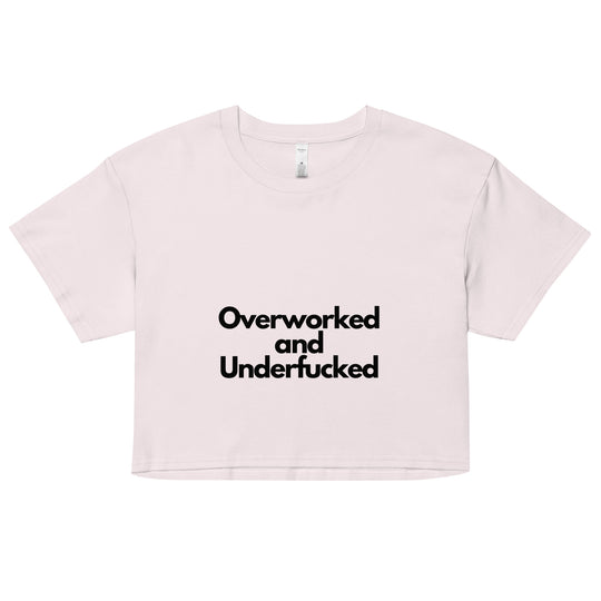 Overworked Women’s crop top - Wave Fusions